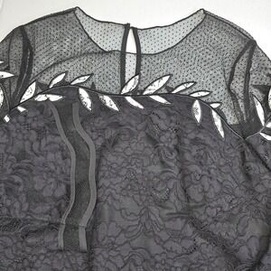 SHANI Women's Size 10 Black Lace Floral Dress NWT Fairy Goth Whimsical -1809